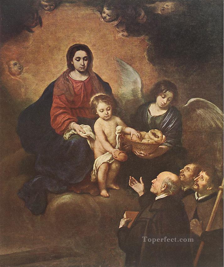 The Infant Jesus Distributing Bread to Pilgrims Spanish Baroque Bartolome Esteban Murillo Oil Paintings